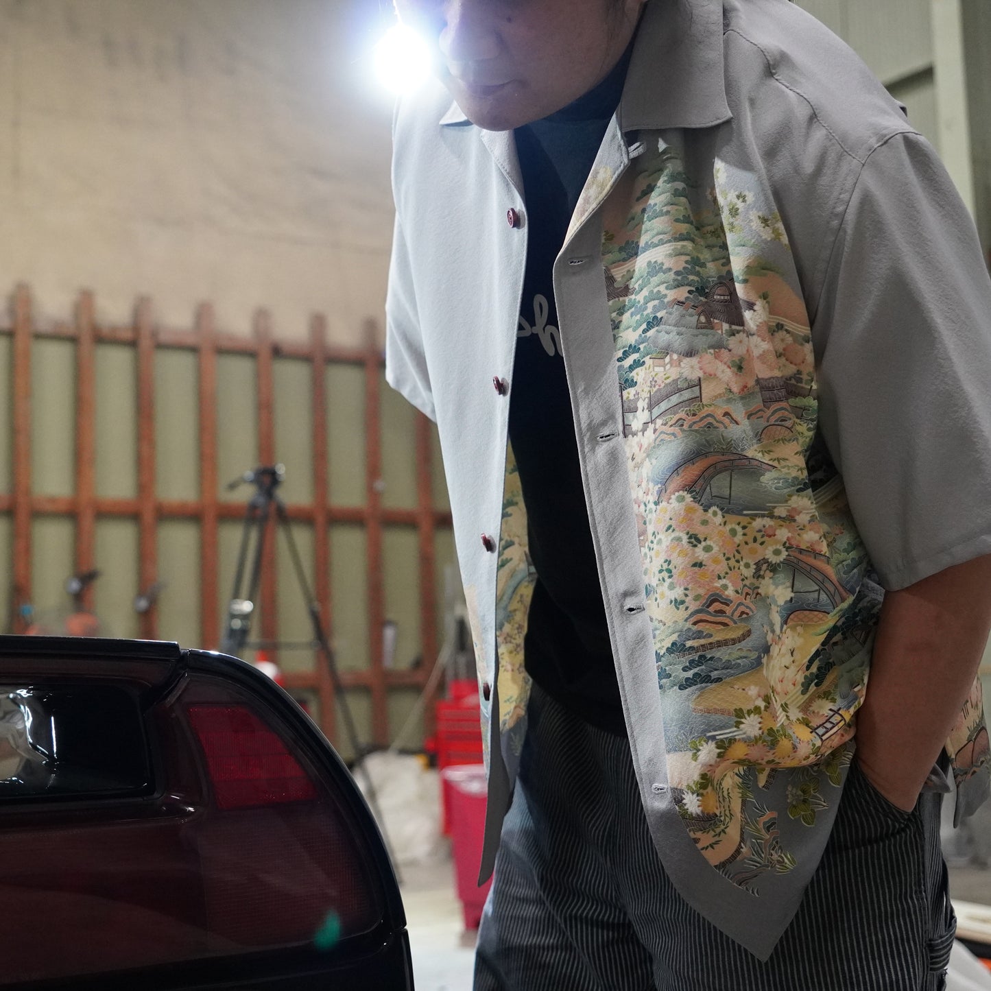 A one-of-a-kind SHIBUI Kimono Remake Aloha, made from authentic kimono.