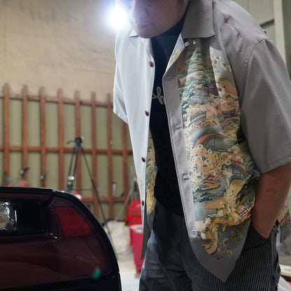 A one-of-a-kind SHIBUI Kimono Remake Aloha, made from authentic kimono.