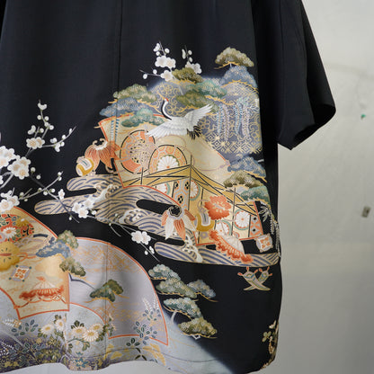 本物の着物を使用した世界で一枚の「SHIBUI KIMONO REMAKE AROHA 」