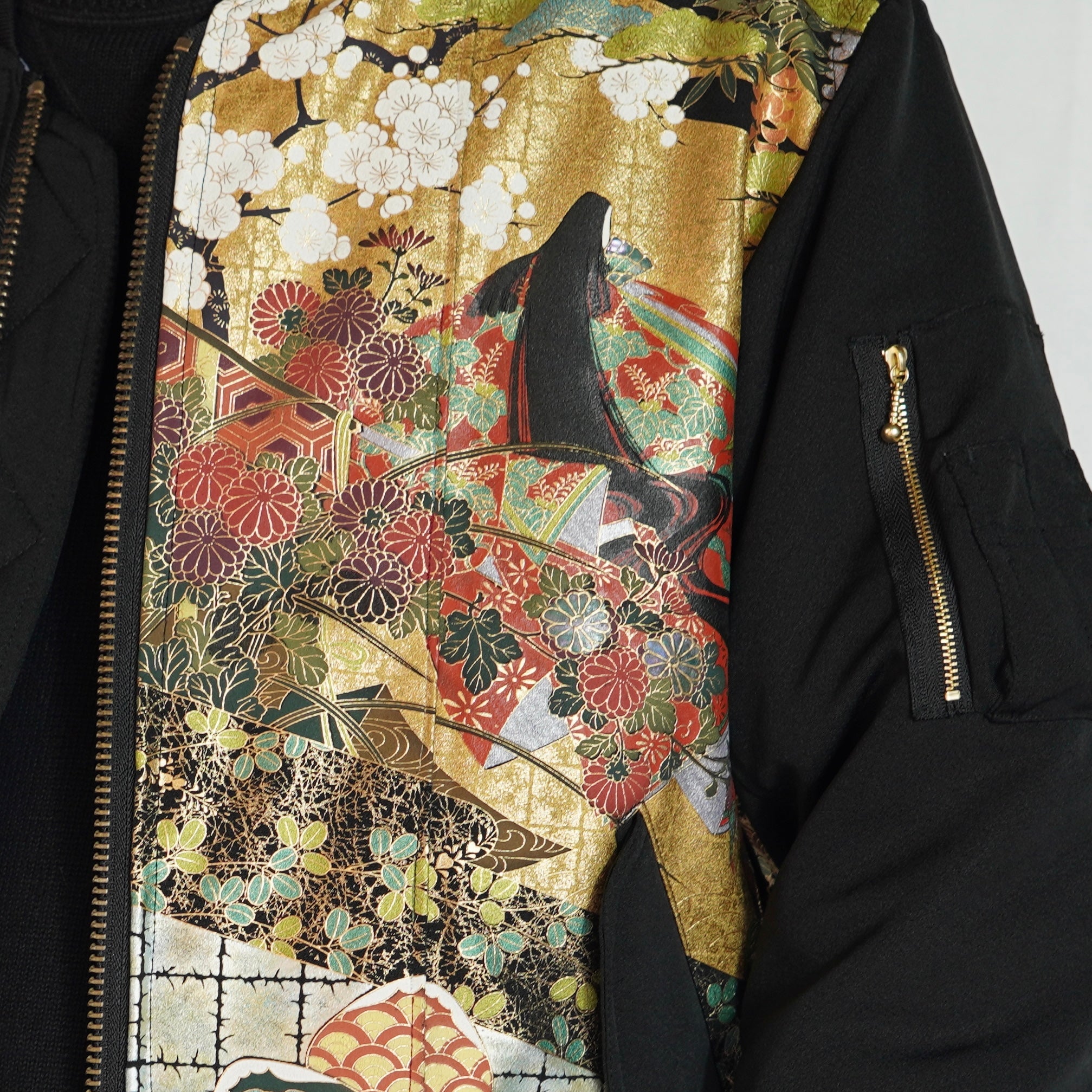 本物の着物を使用した世界で一枚の「KIMONO REMAKE MA-1」 – SHIBUI STORE