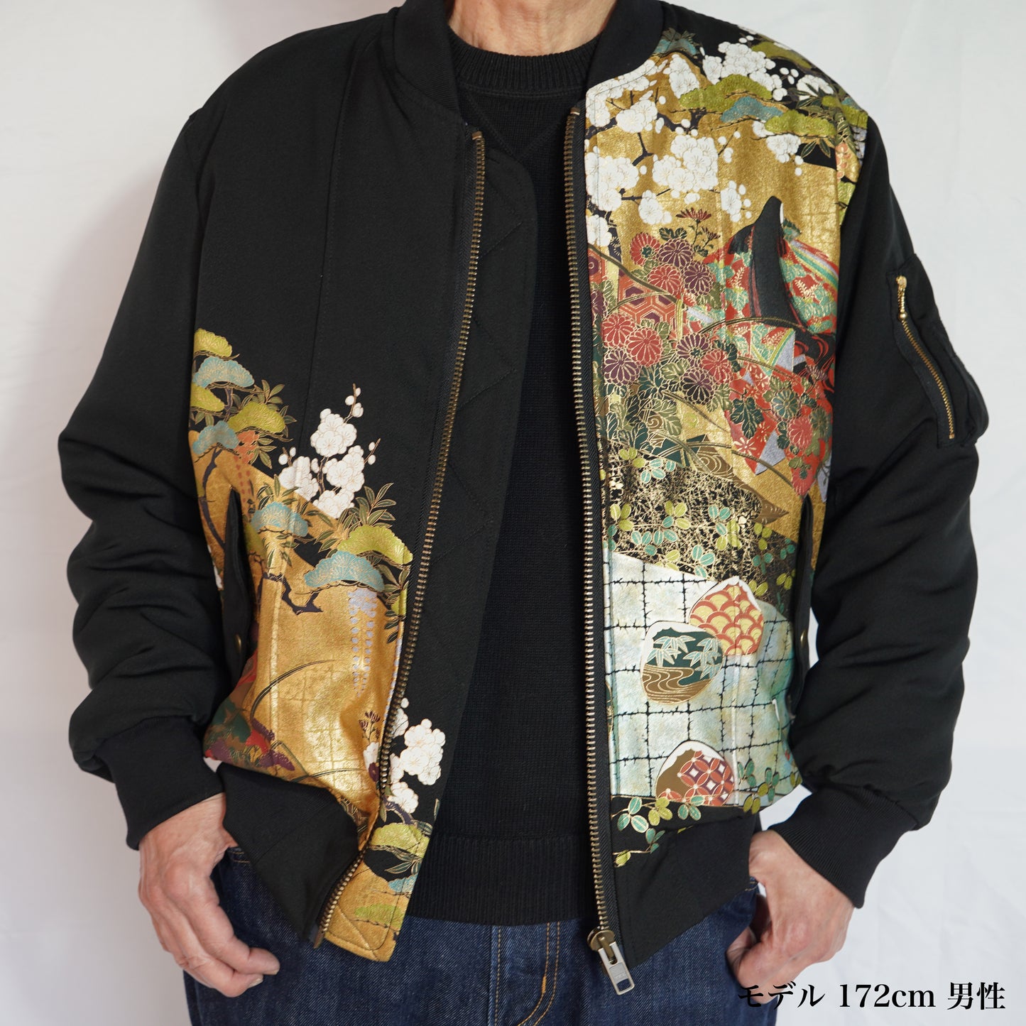 本物の着物を使用した世界で一枚の「KIMONO REMAKE MA-1」