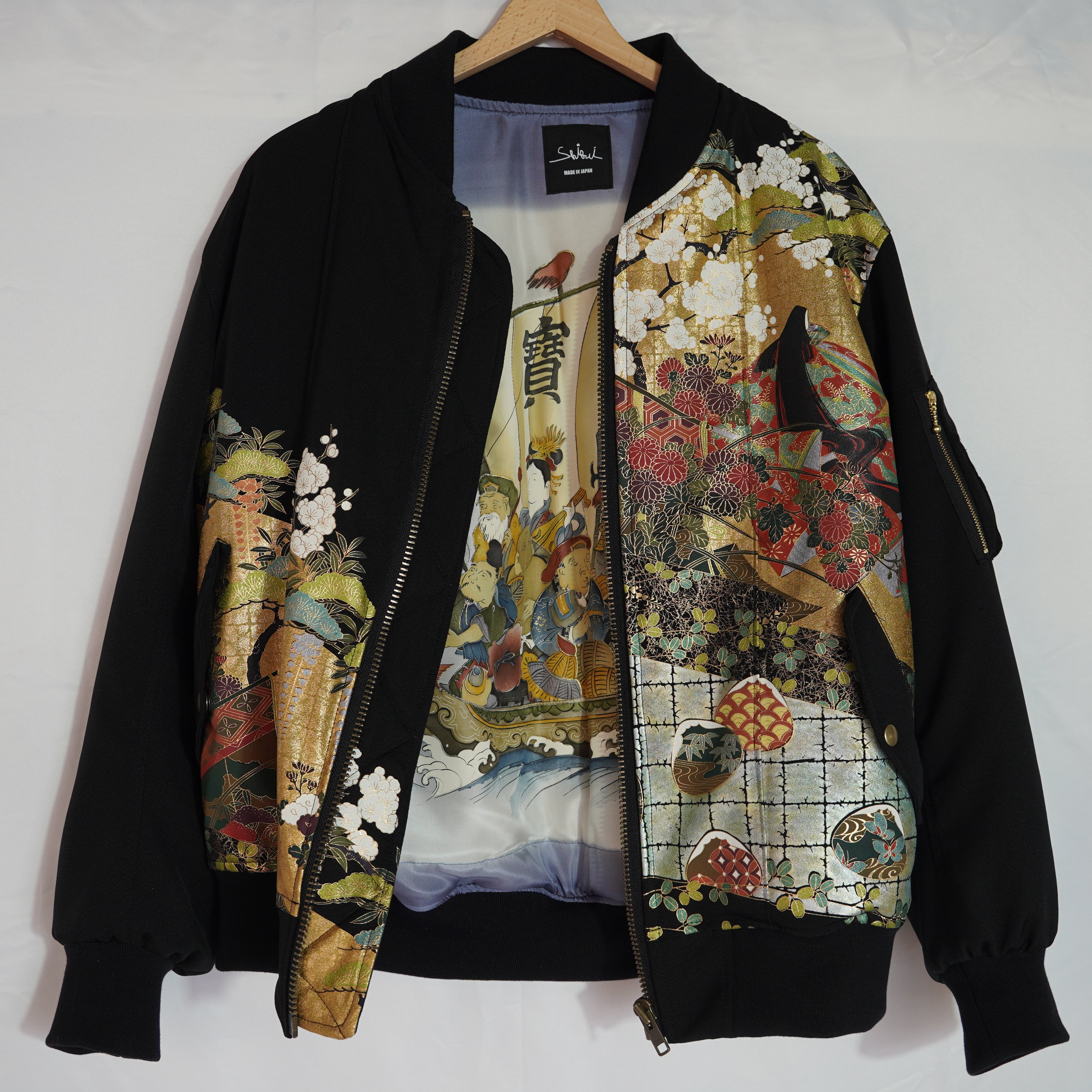 本物の着物を使用した世界で一枚の「KIMONO REMAKE MA-1」 – SHIBUI STORE