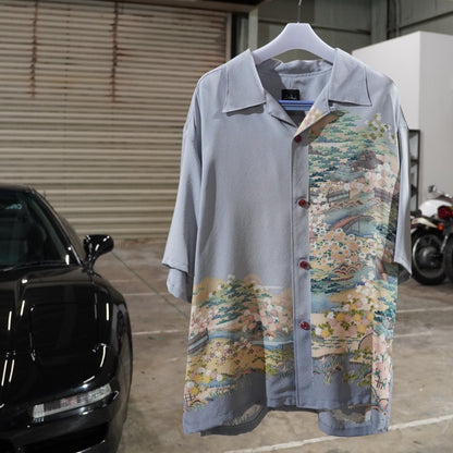 A one-of-a-kind SHIBUI Kimono Remake Aloha, made from authentic kimono.