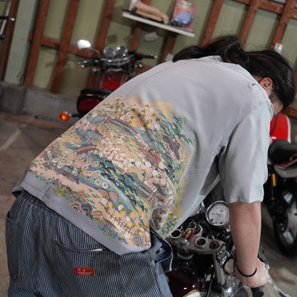 A one-of-a-kind SHIBUI Kimono Remake Aloha, made from authentic kimono.